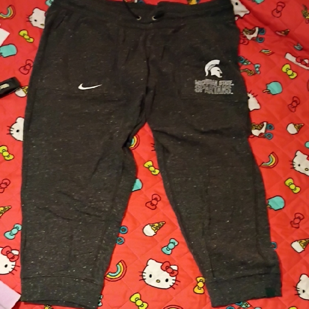 Nike Dark Gray Joggers with Logo
